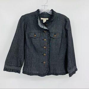 Sandro Dark Gray Jean Jacket